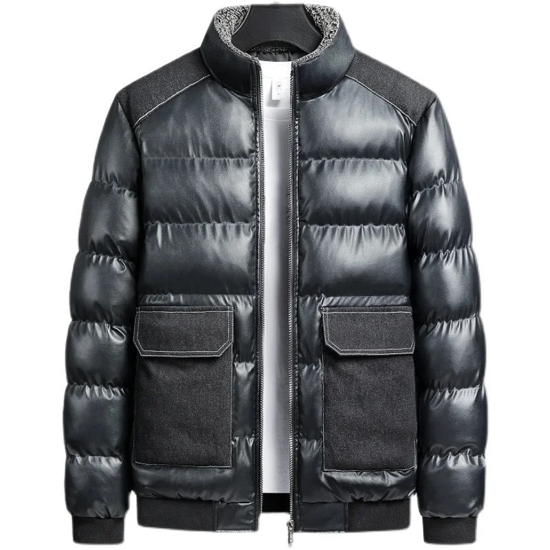 Veste Homme Doudoune à Patch en Jean Moderne 5