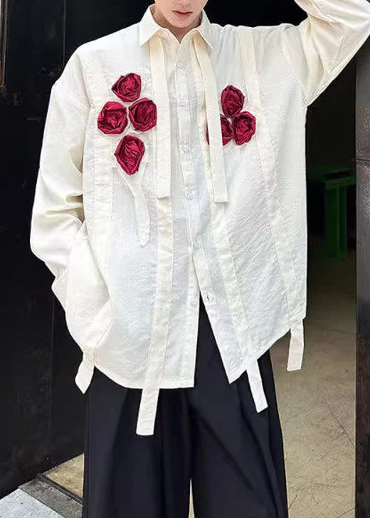 Veste Homme Oversize Motif Floral Automne 2