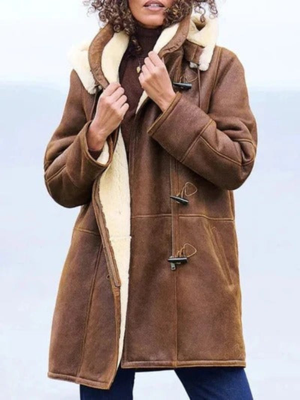 Veste Longue à Capuche pour Femme Décontractée 0
