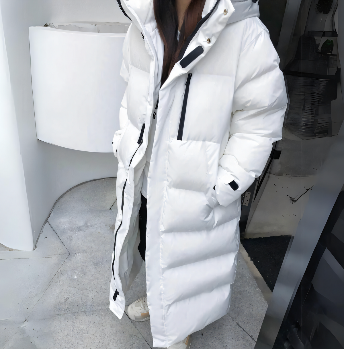 Veste Longue en Duvet pour Hommes Résistante au Vent 2