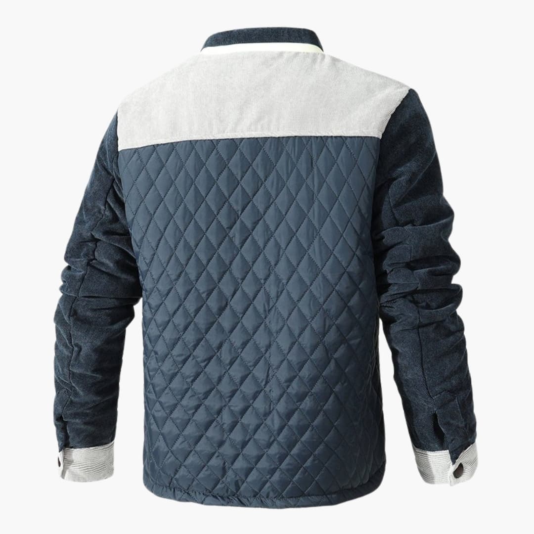 Veste Matelassée Homme Moderne avec Détails Contrastés 4