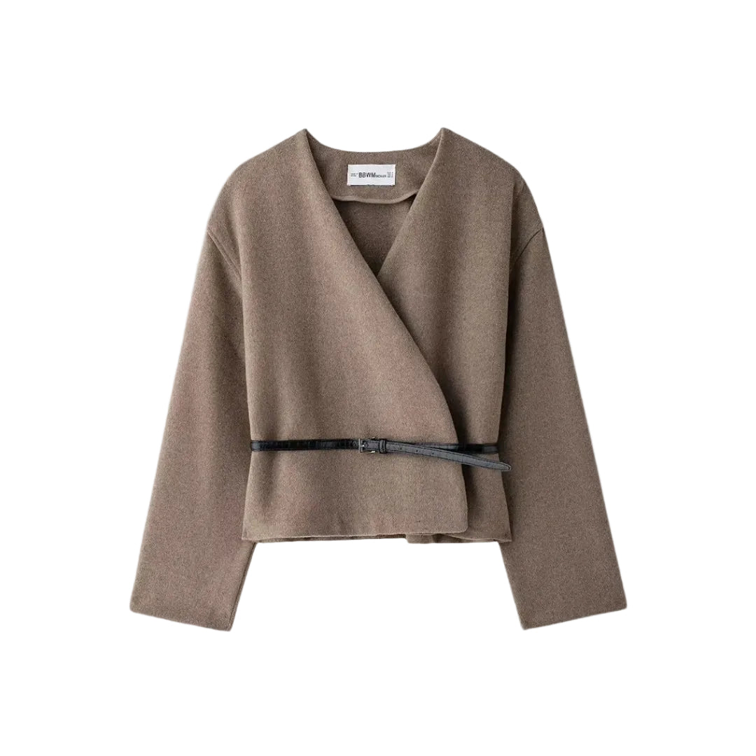 Veste Portefeuille Ceinturée Femme Printemps 0