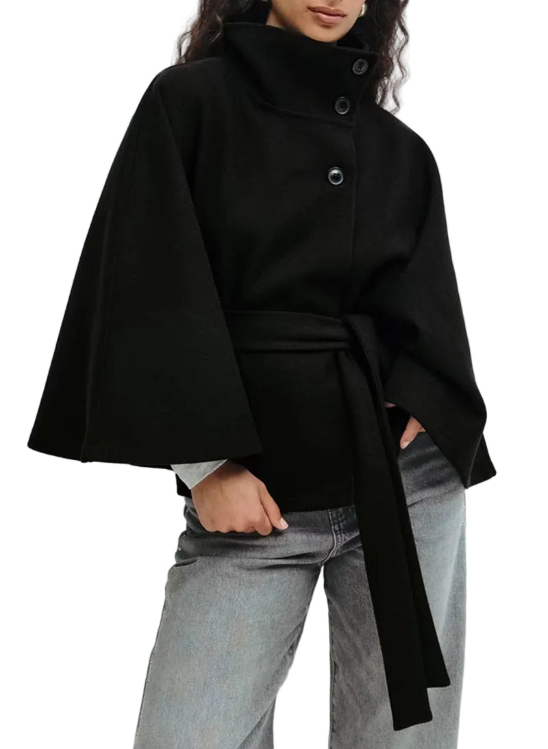 Veste Portefeuille Femme Chic avec Col Montant 0
