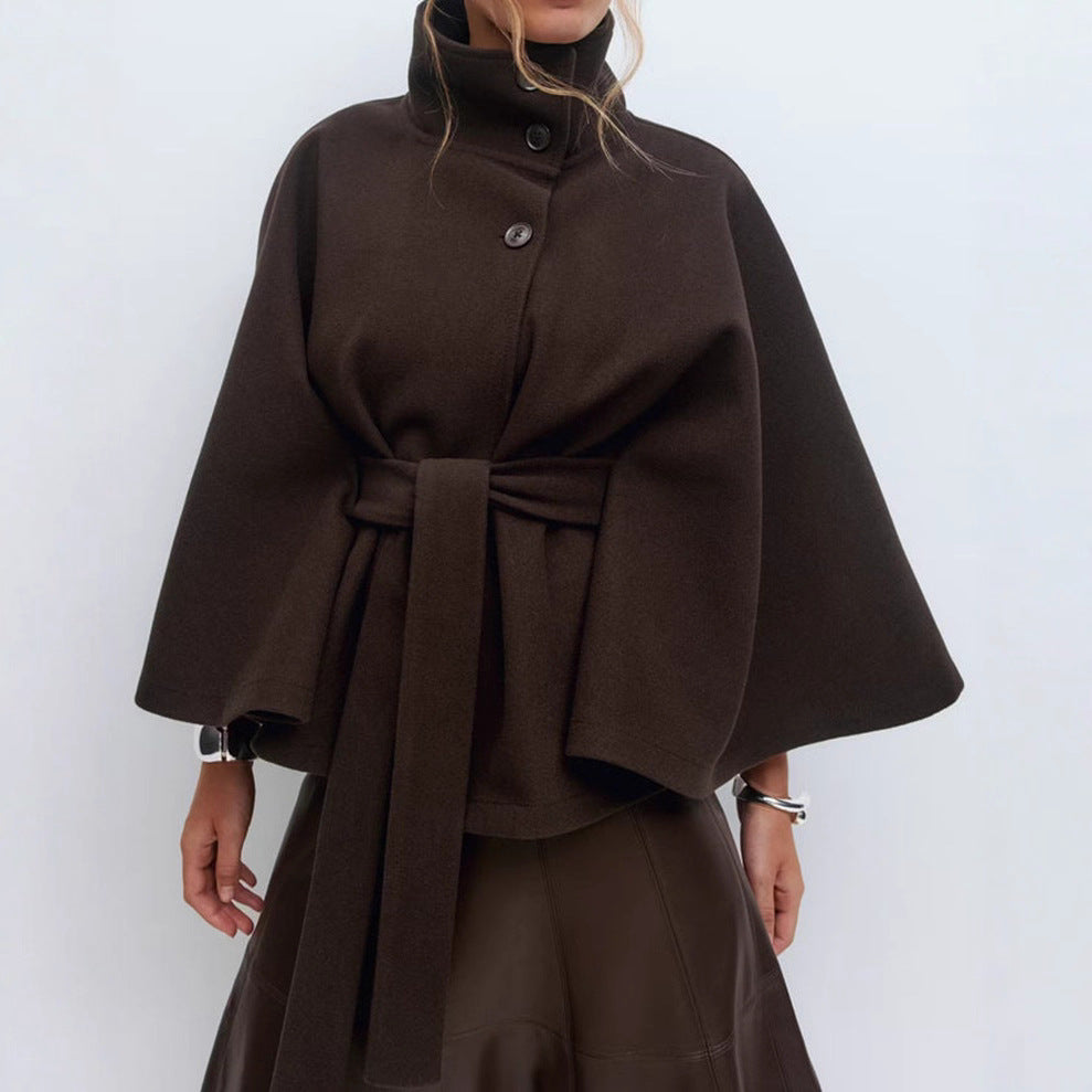 Veste Portefeuille Femme Chic avec Col Montant 5