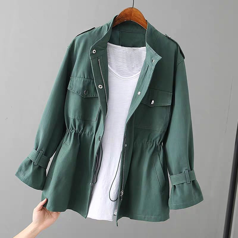 Veste Utilitaire Femme Chic avec Fermeture Éclair 3