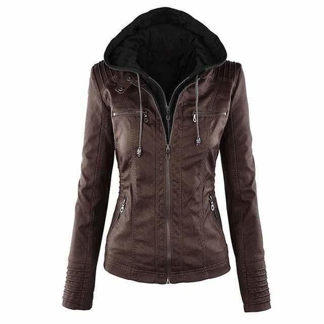 Veste à Capuche Gothique en Matériau Synthétique 3