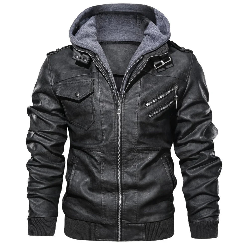 Veste à Capuche Zippée Ample pour Hommes 2
