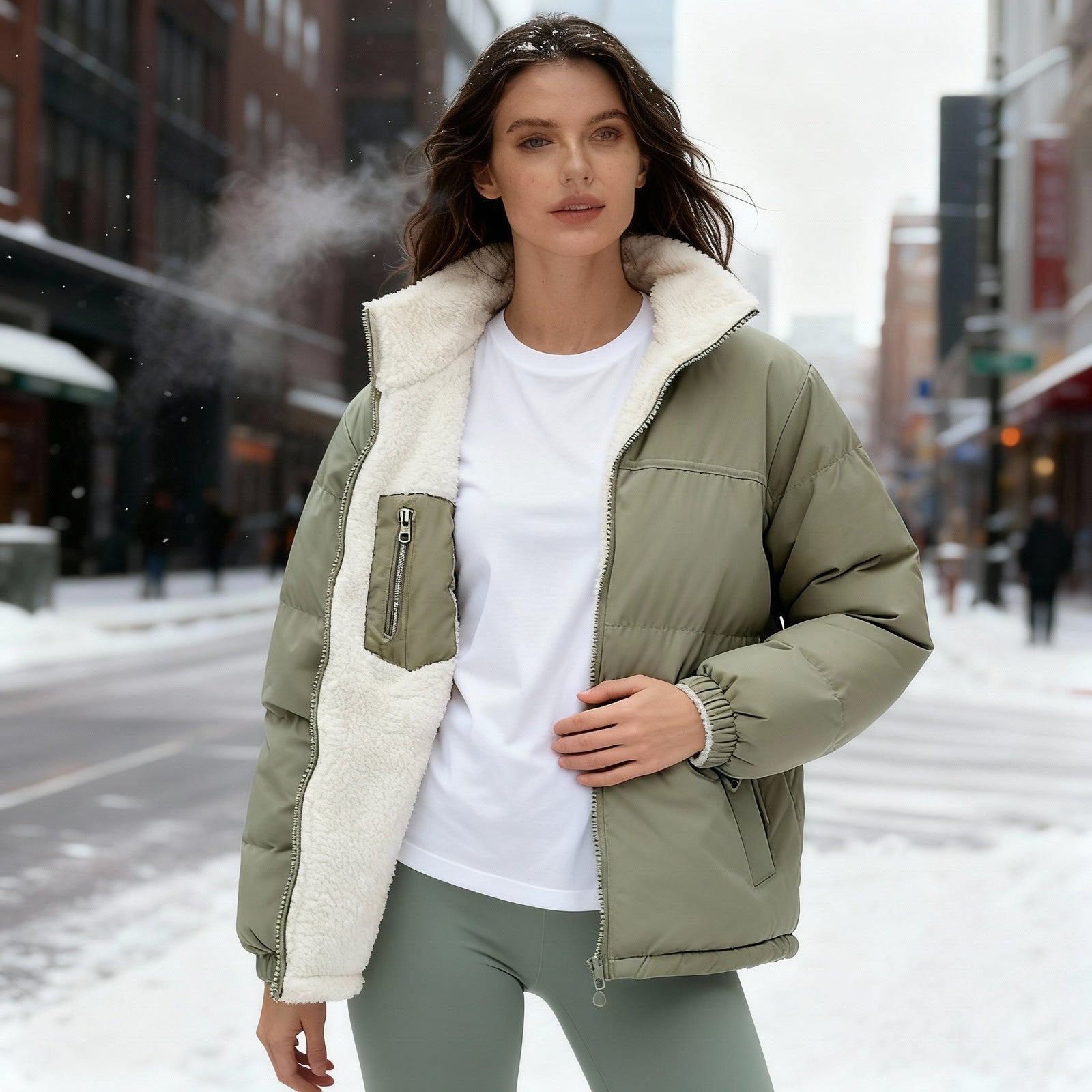 Veste d'Hiver Matelassée pour Femme Moderne 7