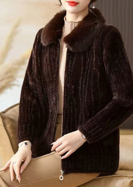 Veste d'hiver Femme Coupe Ample Col Fourrure 0