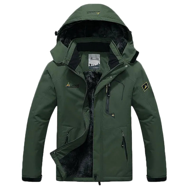 Veste d'hiver Imperméable avec Capuche Amovible 3
