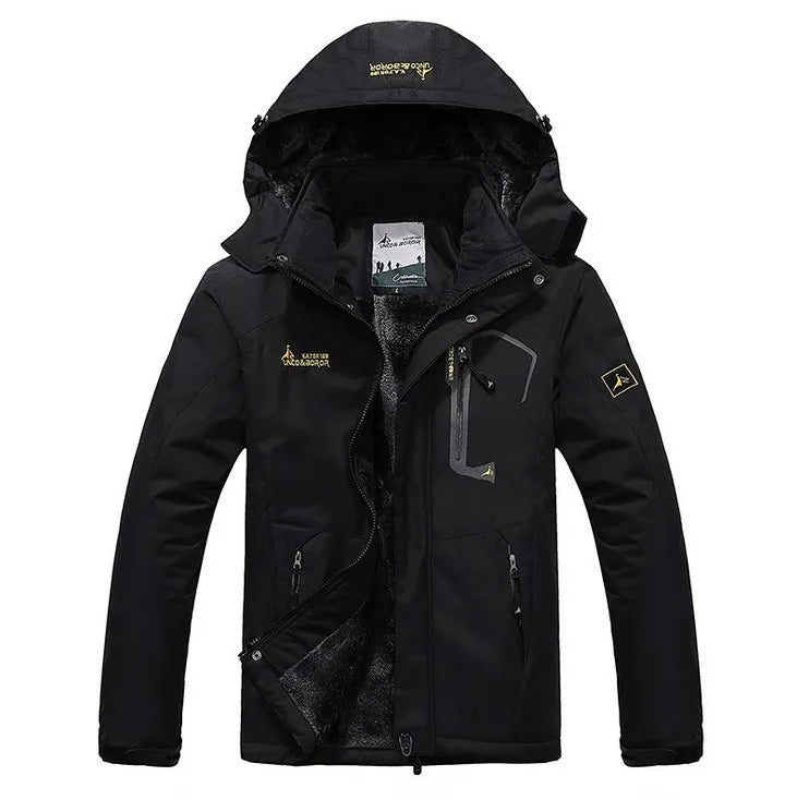 Veste d'hiver Imperméable avec Capuche Amovible 5