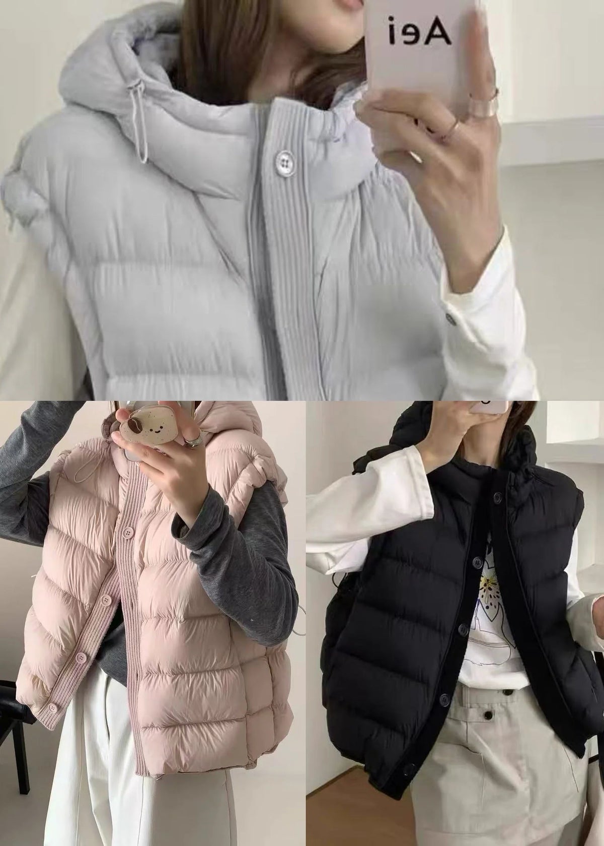 Veste d'hiver à capuche pour femme style décontracté 4