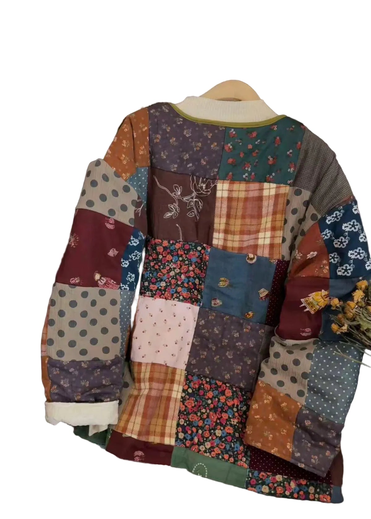 Veste d'hiver grande taille à blocs de couleurs pour femme 1