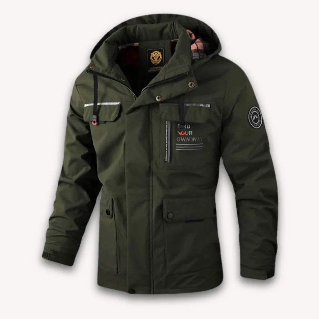 Veste d'hiver imperméable pour homme avec capuche 5