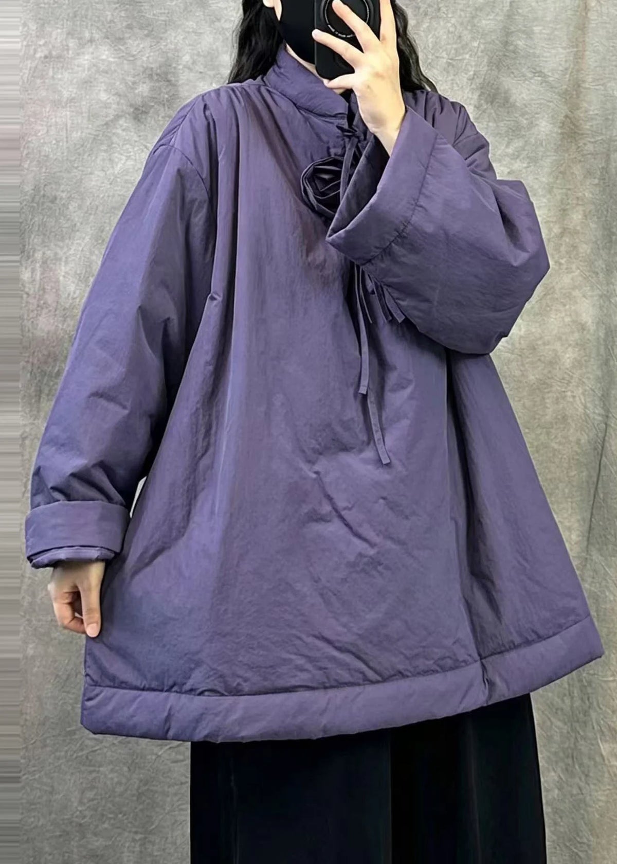 Veste d'hiver oversize pour femme grande taille 1