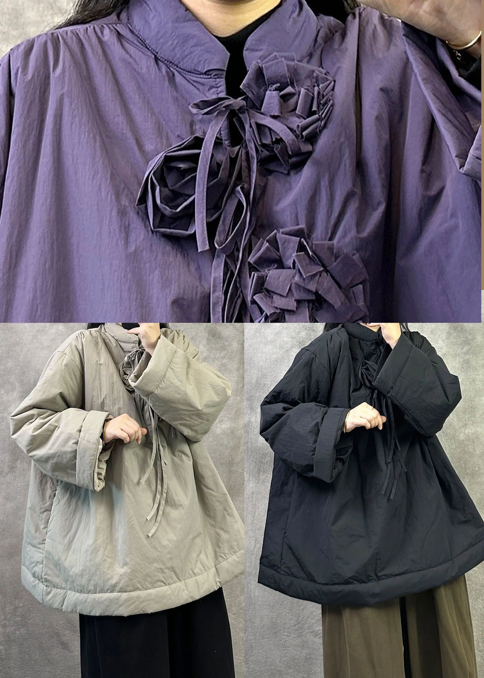 Veste d'hiver oversize pour femme grande taille 4