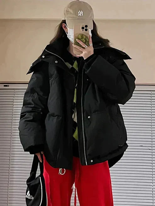 Veste d'hiver pour Femme Rembourrée avec Capuche 1