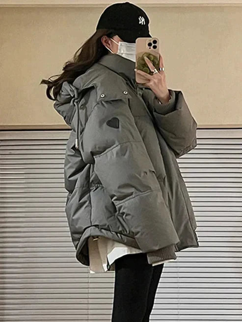 Veste d'hiver pour Femme Rembourrée avec Capuche 2