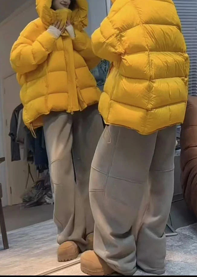 Veste d'hiver pour femme à capuche et coupe ample 4