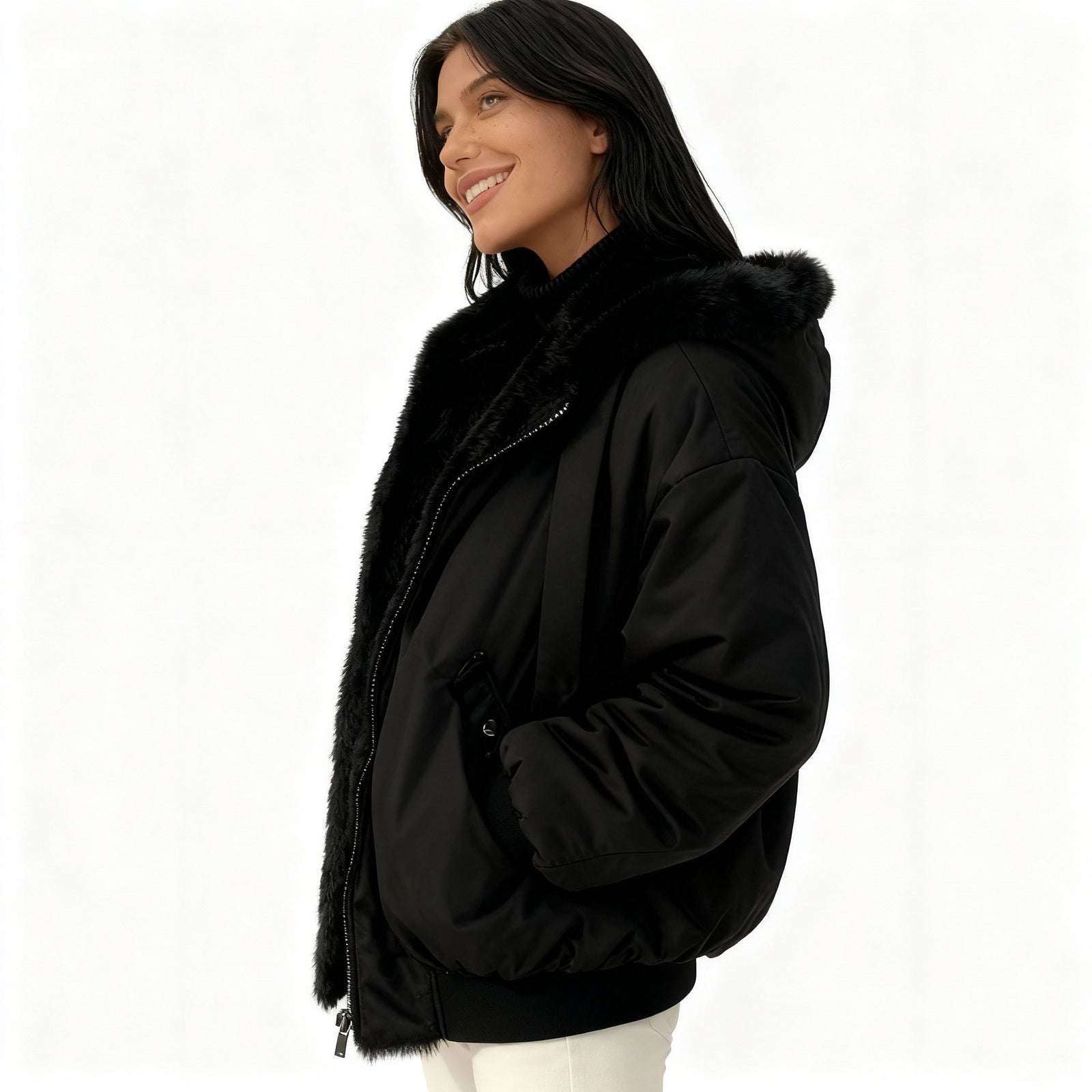 Veste d'hiver pour femme surdimensionnée et moderne 1
