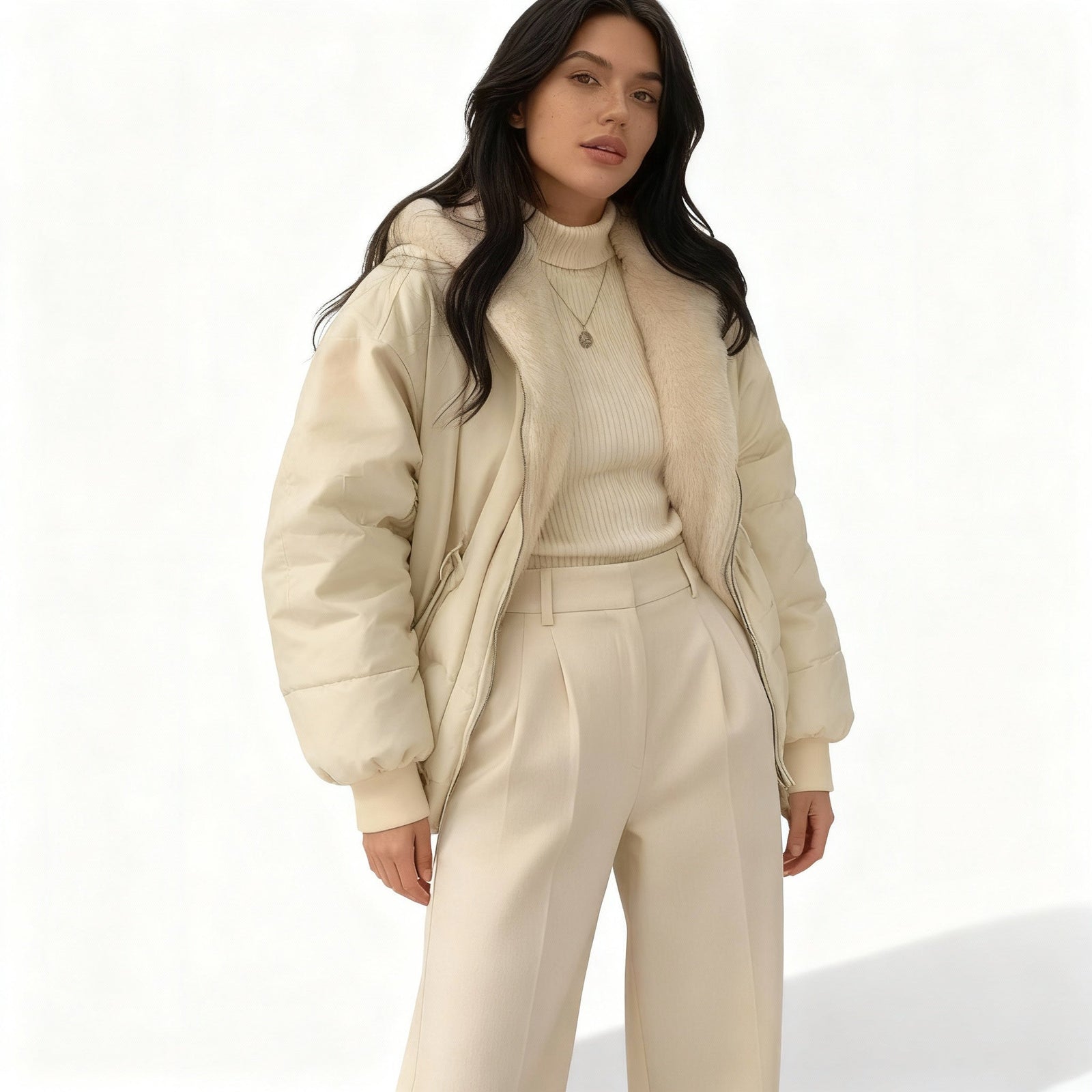 Veste d'hiver pour femme surdimensionnée et moderne 3