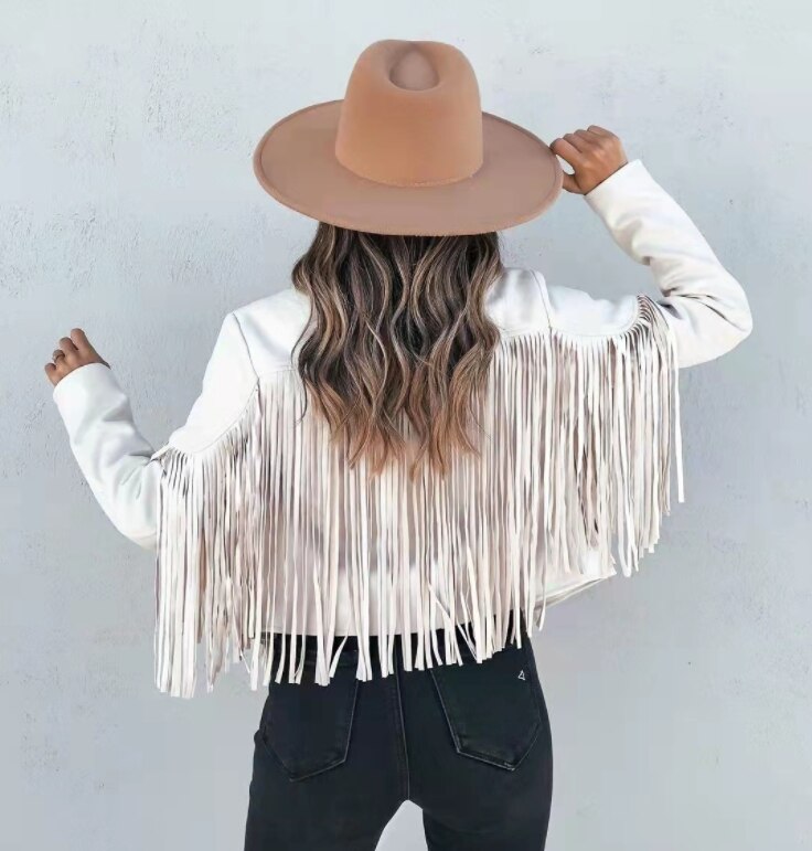 Veste de Moto Femme à Franges 1