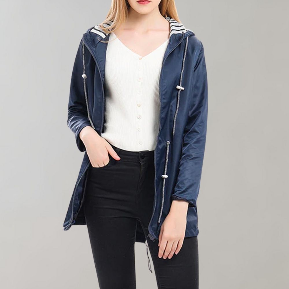 Veste de Pluie Longue pour Femmes avec Capuche 2