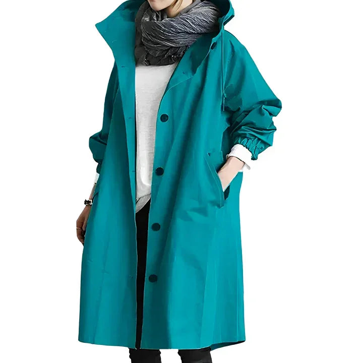 Veste de pluie à capuche pour femmes 1