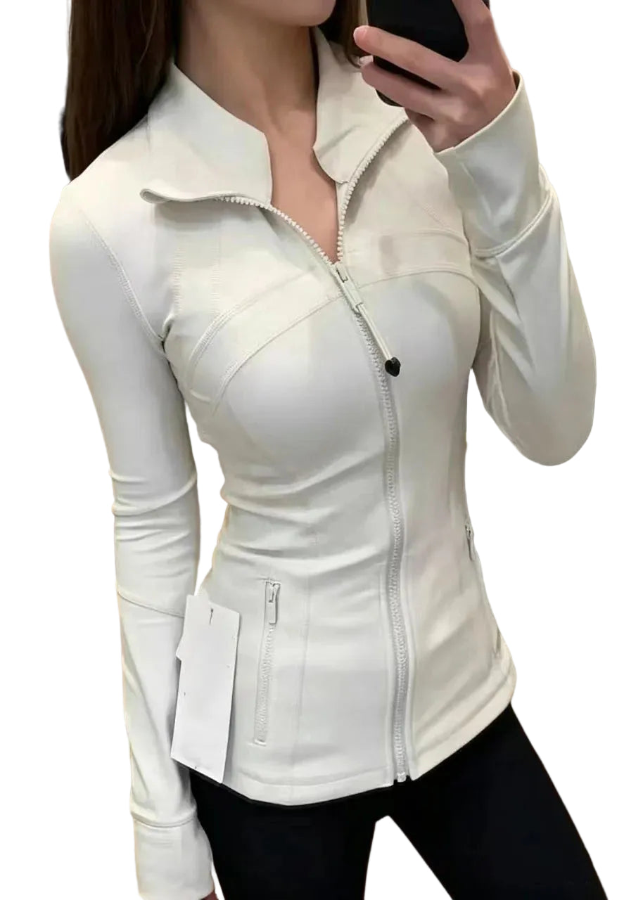Veste de tennis femme à col montant et coupe ajustée 0