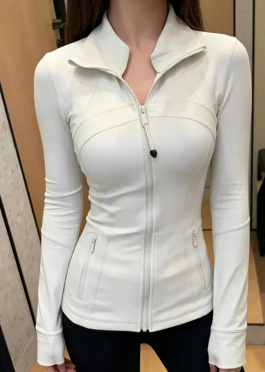 Veste de tennis femme à col montant et coupe ajustée 2