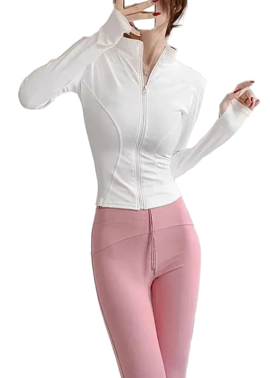 Veste de tennis femme à col montant et fermeture éclair 0