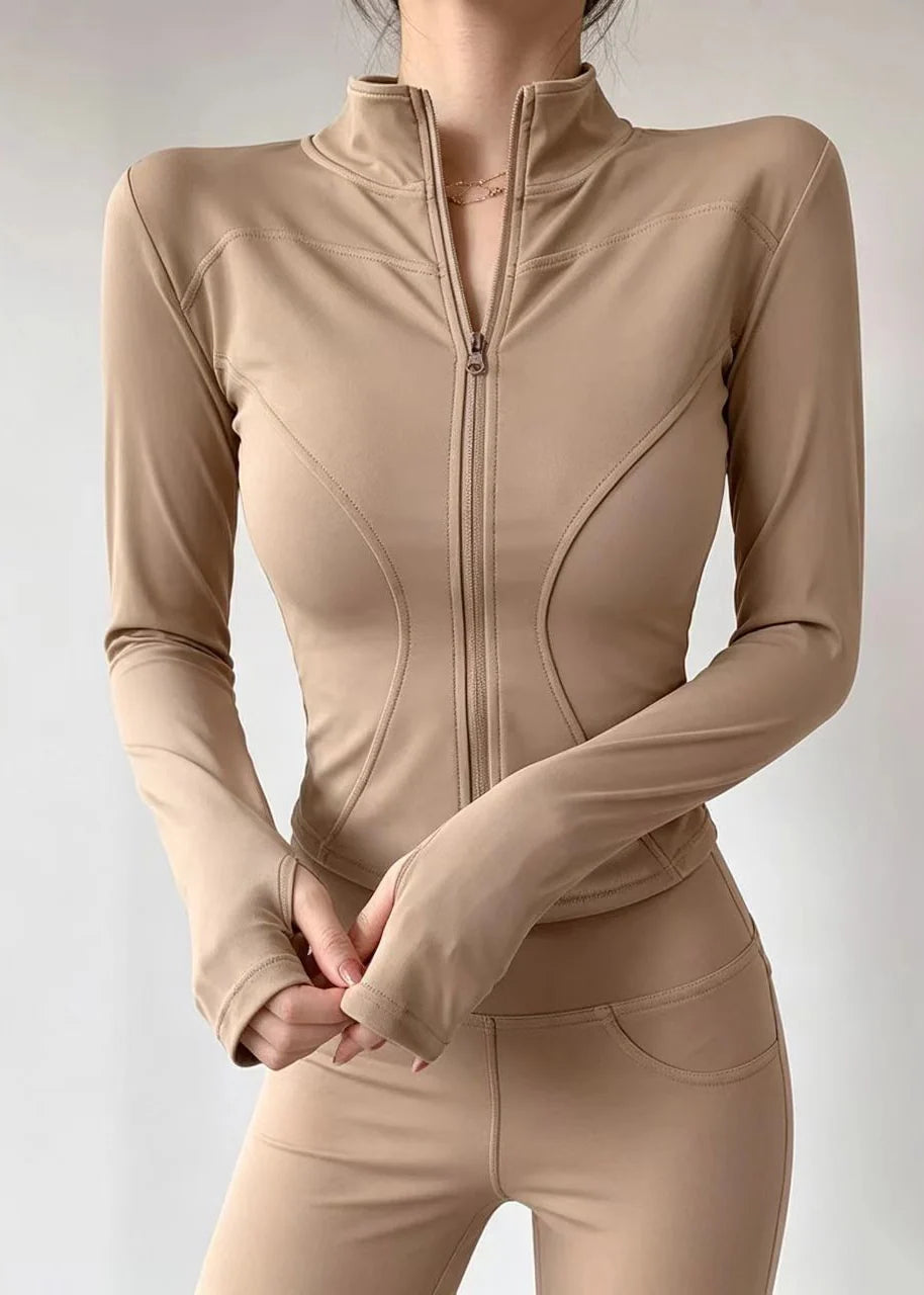 Veste de tennis femme à col montant et fermeture éclair 2