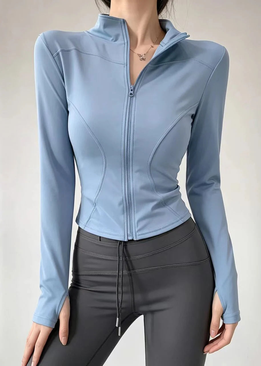 Veste de tennis femme à col montant et fermeture éclair 3