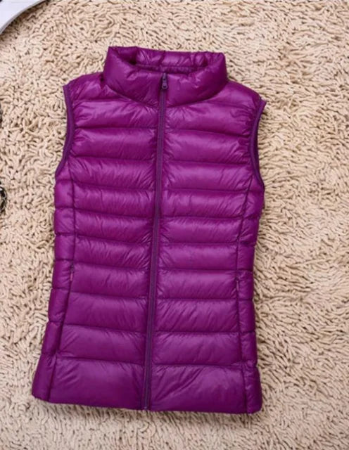 Veste doudoune légère zippée pour femme 5