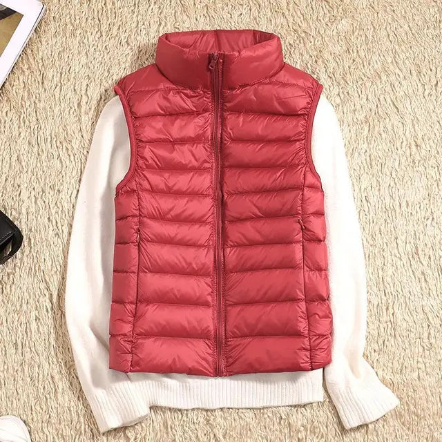 Veste doudoune légère zippée pour femme 6