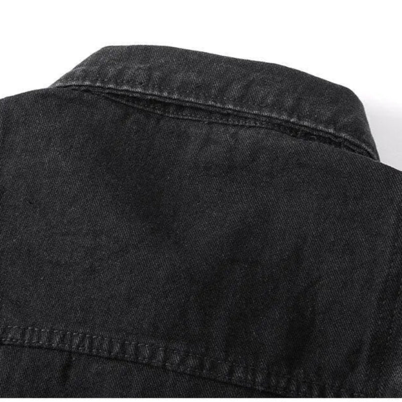 Veste en Jean Décontractée à Panneaux 2