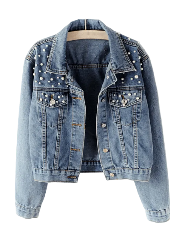 Veste en Jean Femme Décontractée Oversize 0