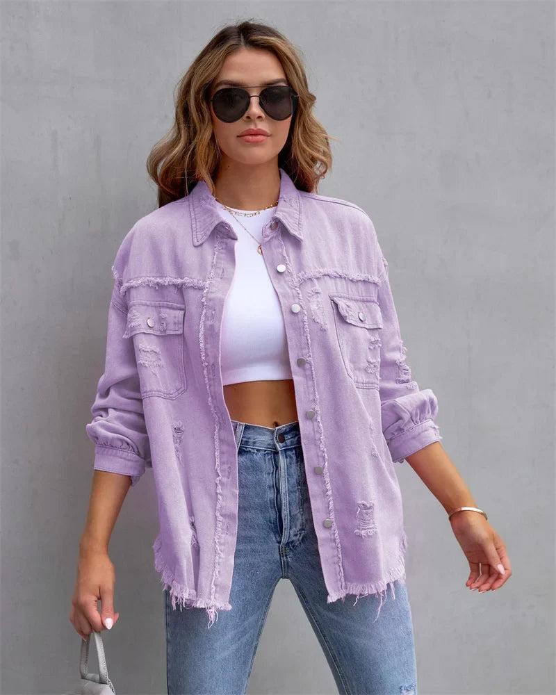 Veste en Jean Femme Style Bohème Chic 8