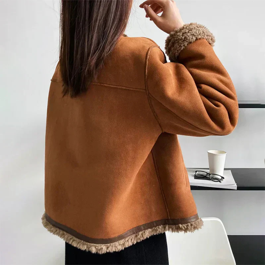 Veste en Laine Femme Boutonnée Élégante 1