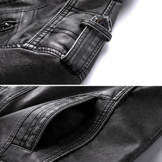 Veste en cuir pour homme, design intemporel | Cuir PU 2