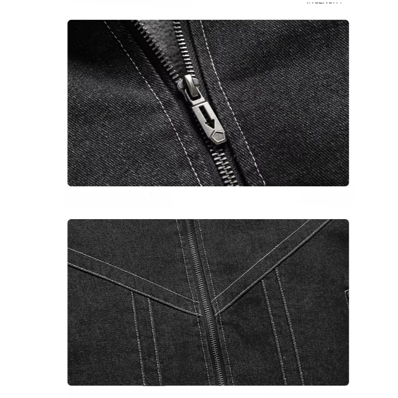 Veste en denim pour homme avec doublure en polaire 5