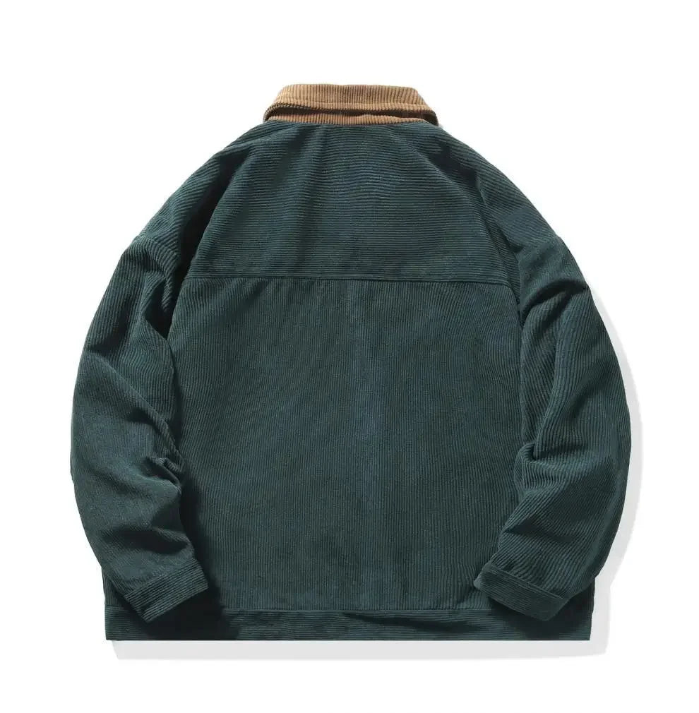Veste pour Femme en Velours Côtelé Color Block 3