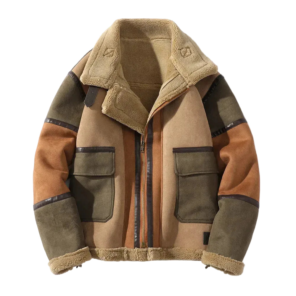 Veste pour Hommes Décontractée à Blocs de Couleurs 0