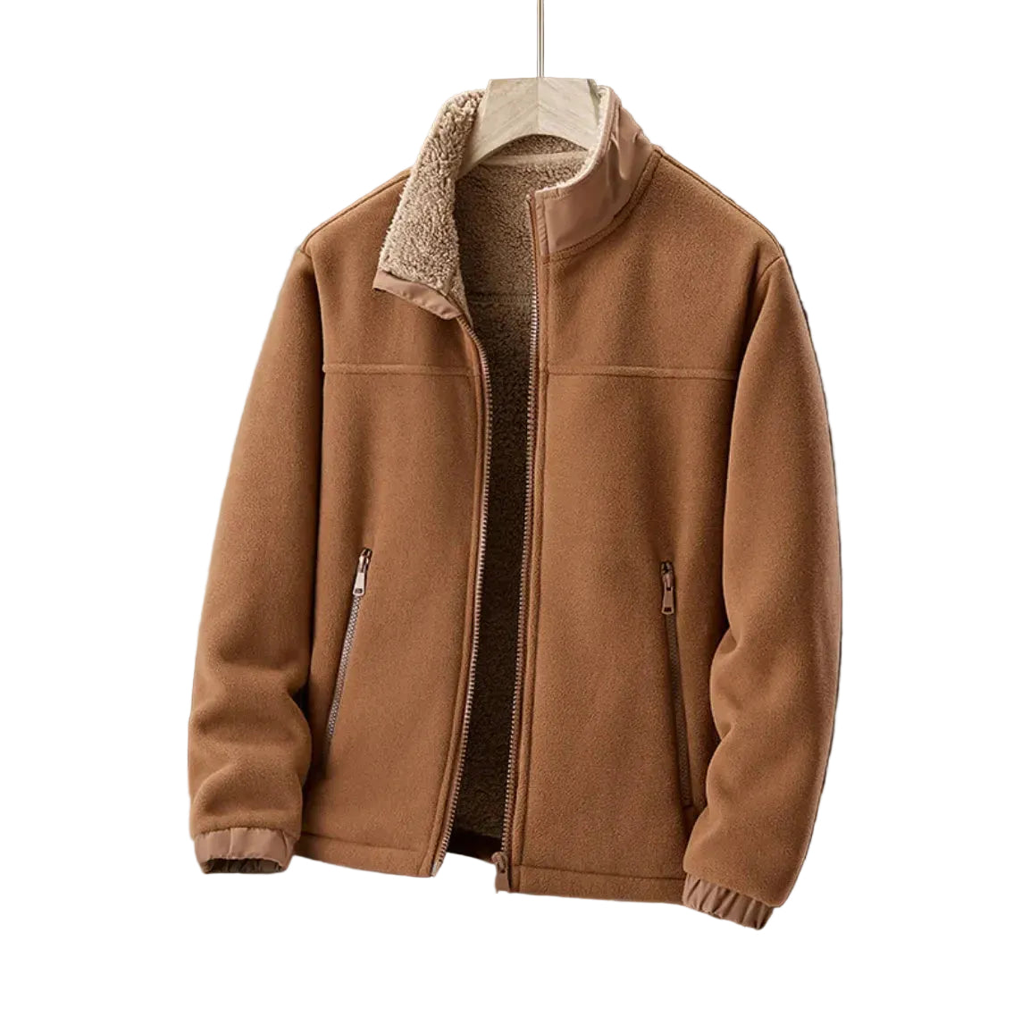 Veste pour Hommes Décontractée avec Doublure Sherpa 0