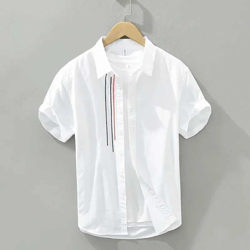 Variant image for Chemise Homme Élégante Coton Respirant-19
