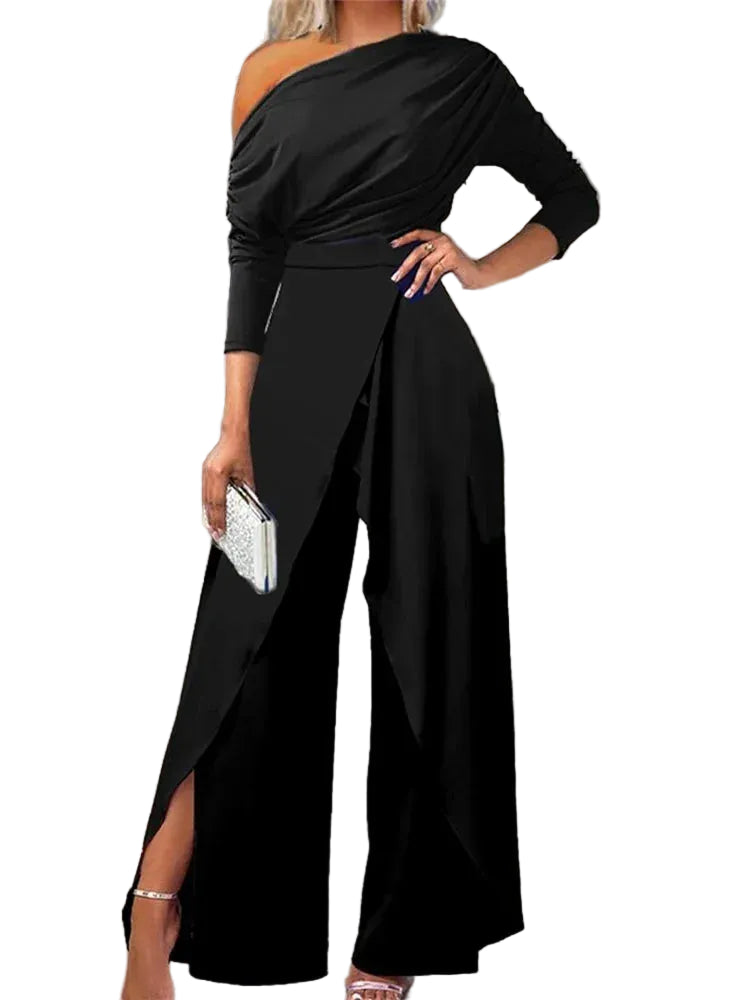 Women’s Jumpsuit Ample avec Épaule Dégagée 0