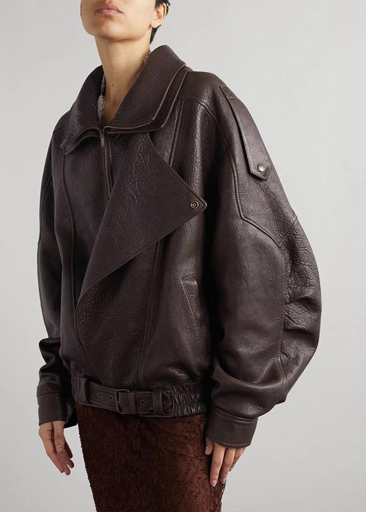 Women’s Oversized Bomber Jacket with Belt 1