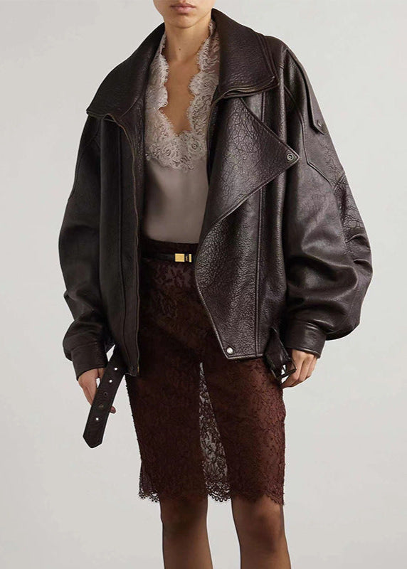 Women’s Oversized Bomber Jacket with Belt 2