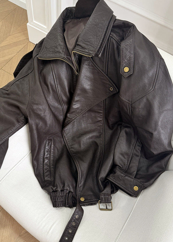 Women’s Oversized Bomber Jacket with Belt 4