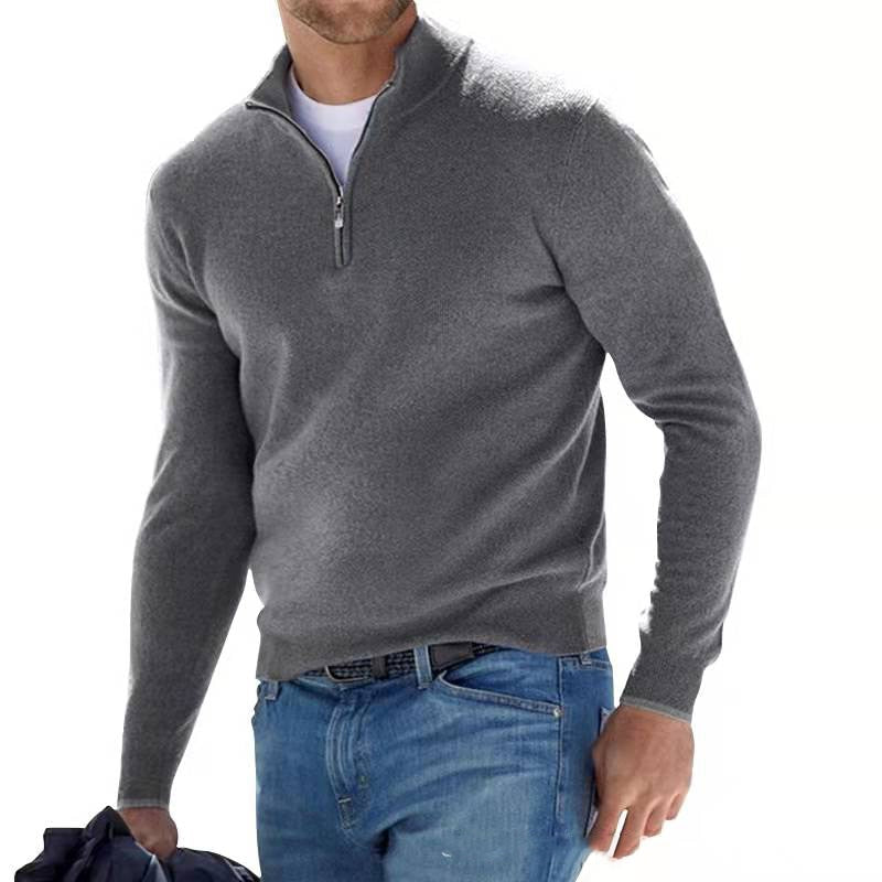 Pull Homme Hiver Manches Longues Tricot Polyvalent 100% Acrylique-4